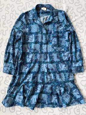 Tuckernuck Trellis Vine Crepe Callahan Shirt Dress
